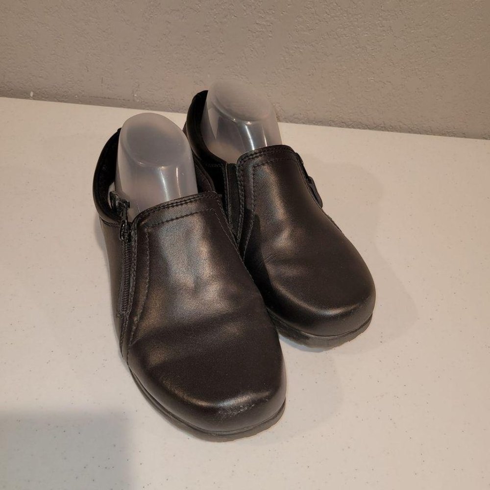 Dr Scholls Womens Black Slip On Side Comfort Side